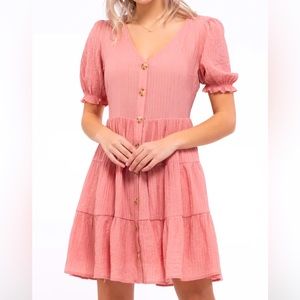 NWOT - Rose Pink Dress Size - M